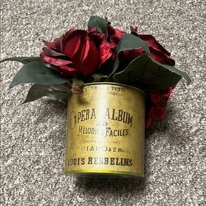 Red and Yellow Decor Accent with Vintage Elegance